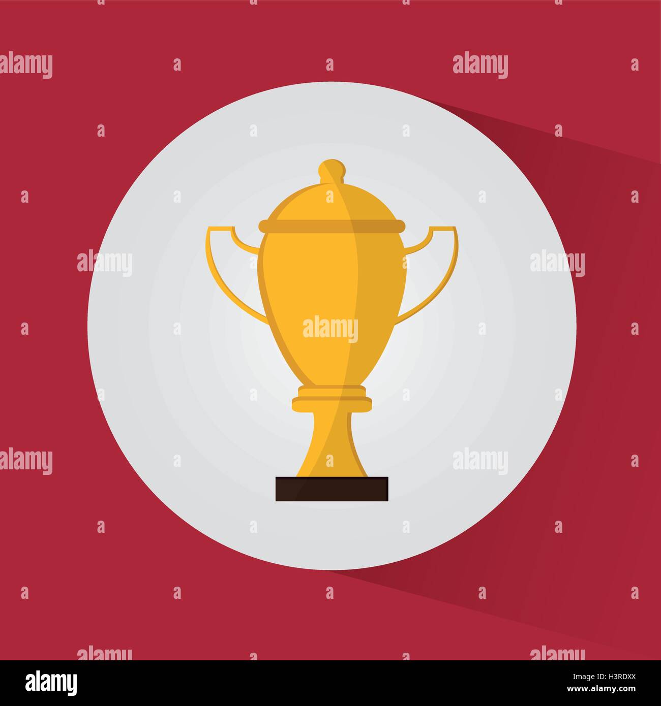 Isolated gold trophy cup design Stock Vector Image & Art - Alamy