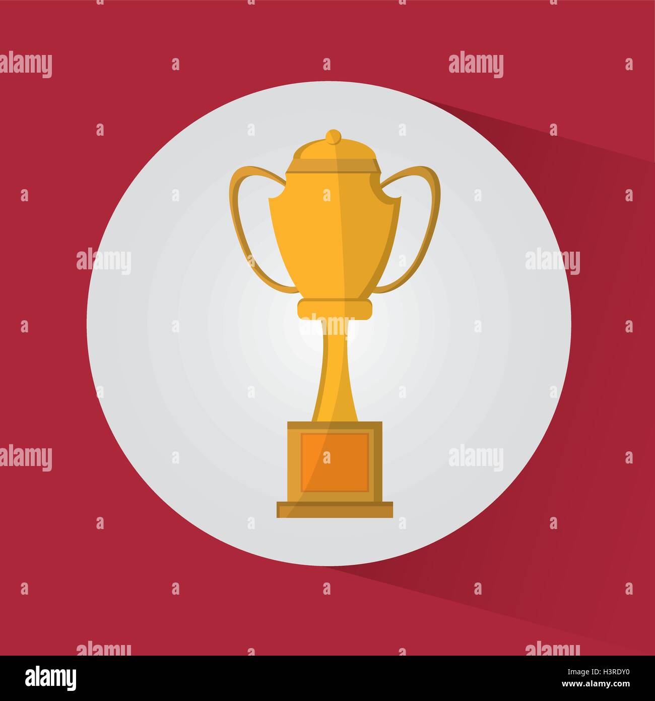 Isolated gold trophy cup design Stock Vector Image & Art - Alamy