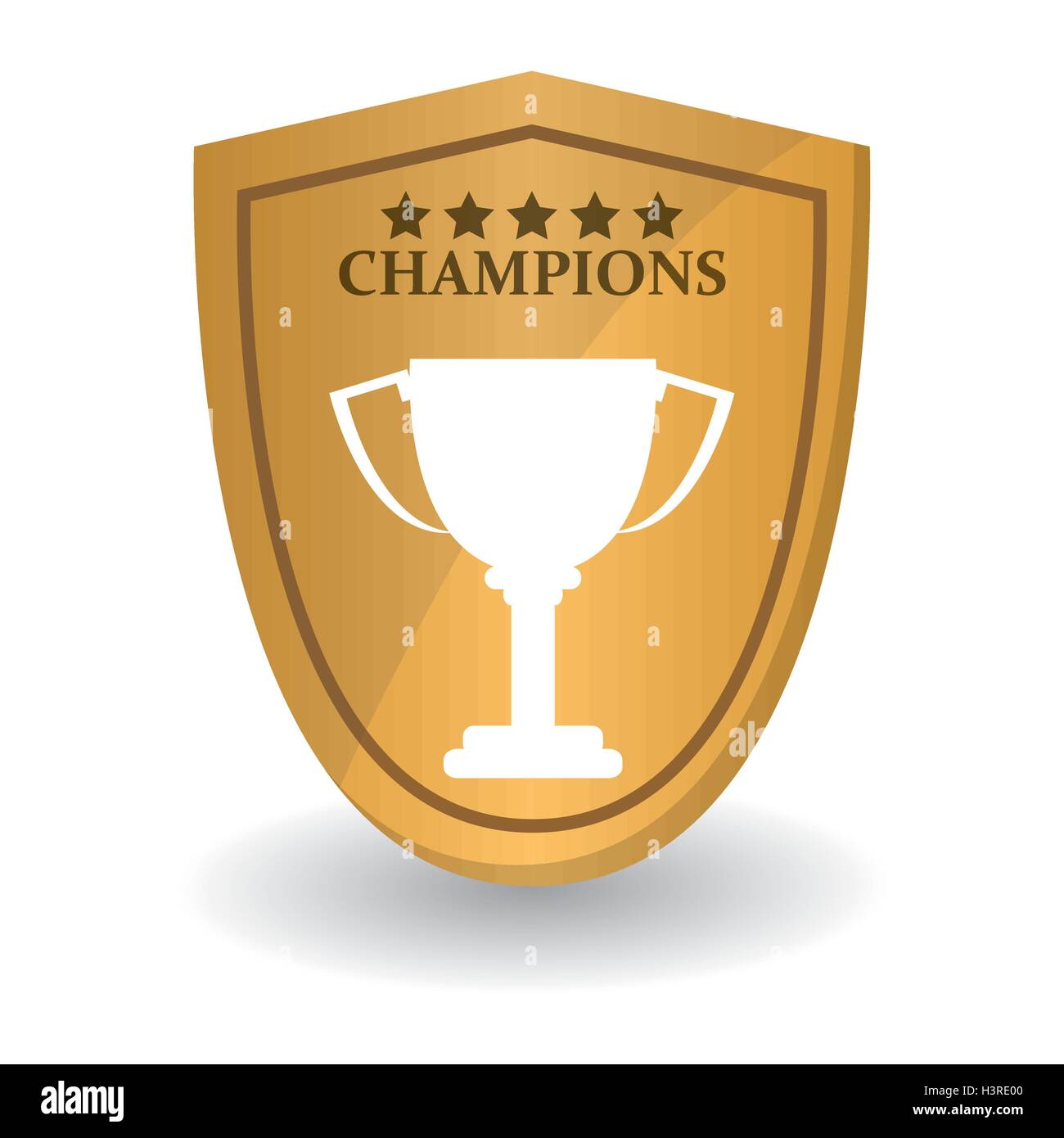 Isolated gold trophy cup design Stock Vector Image & Art - Alamy