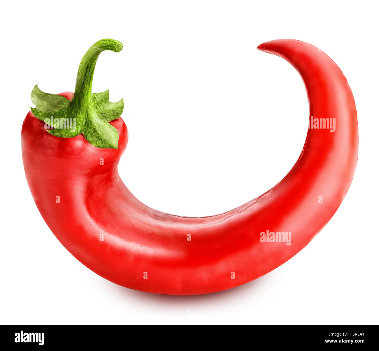 Hot pepper isolated on white background Stock Photo - Alamy