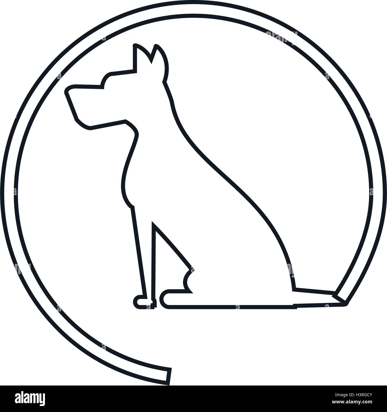 Isolated dog pet design Stock Vector Image & Art - Alamy