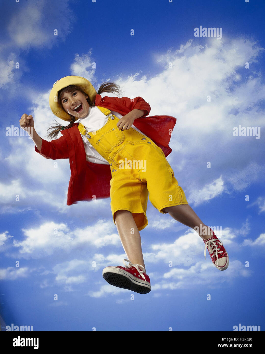 Girls, straw hat, caper mb 204 A4 Stock Photo Alamy