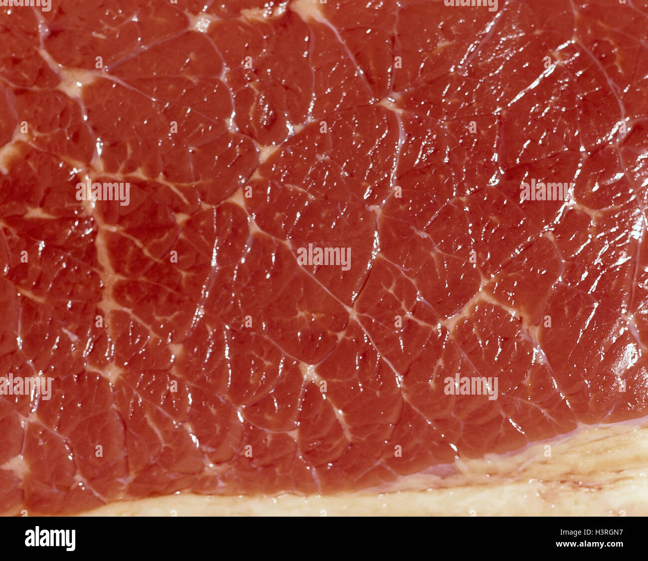 Beef, raw, detail, Still life, meat, tree bark, food, food Stock Photo