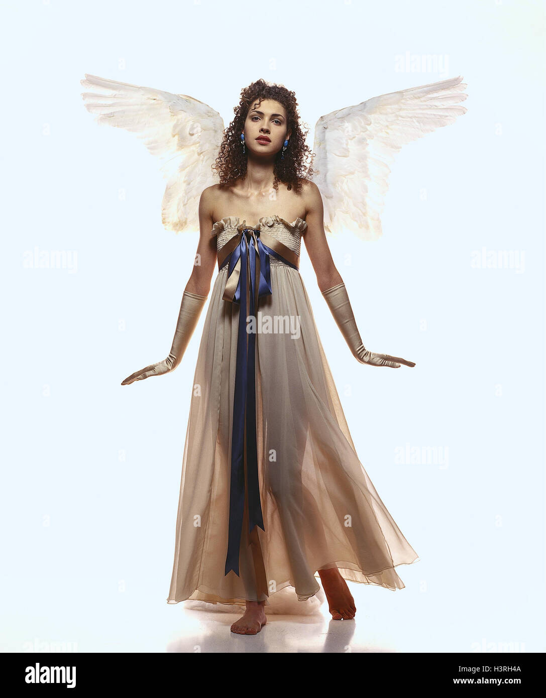 Engel woman, lining, costume, wing, angel's wing, guardian angel, Christmas  angel, creature, heavenly, dream, vision, studio Stock Photo - Alamy