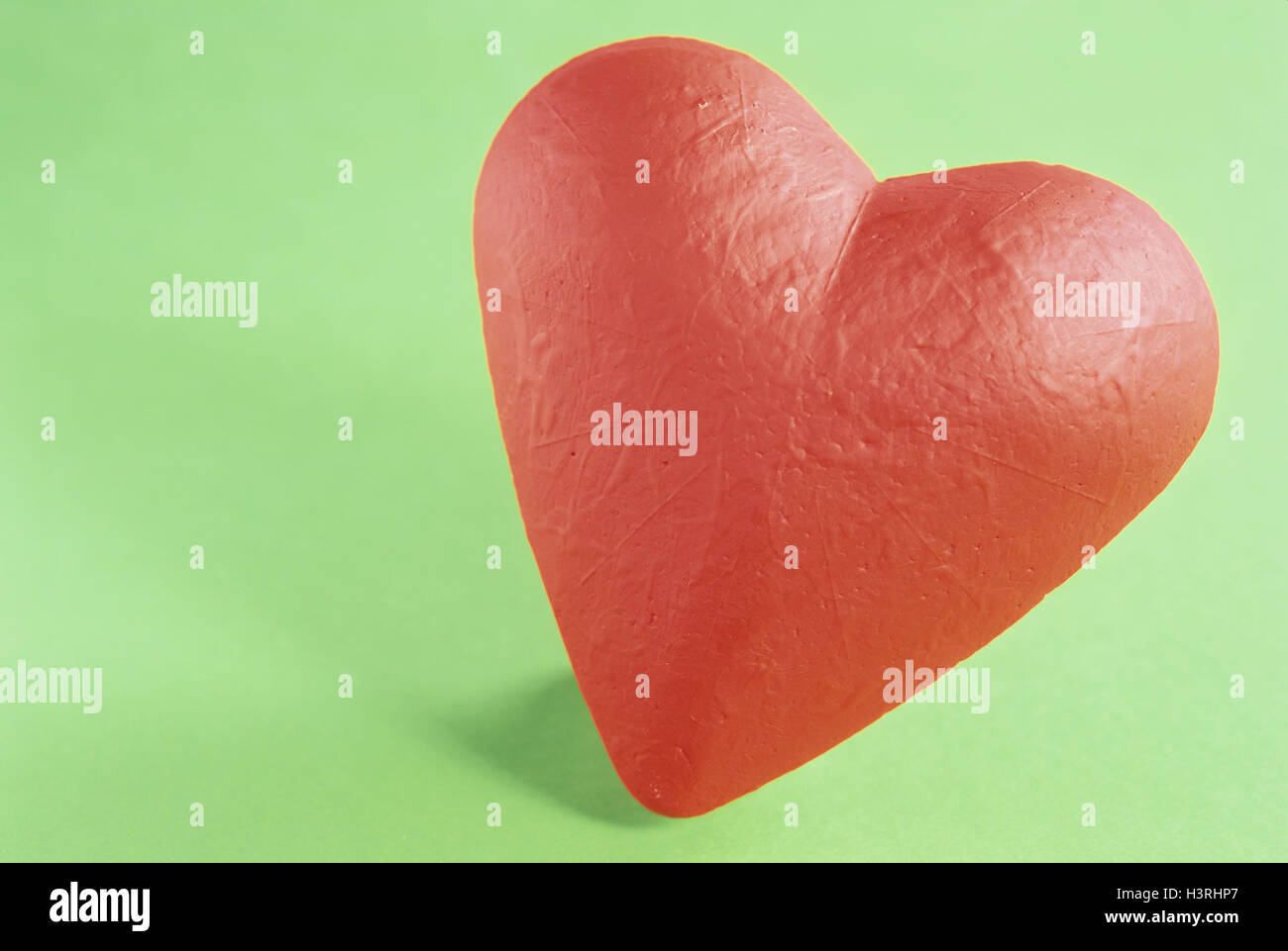 Heart, red, plastic, Kuststoff, icon, love, falls in love, present, decoration, Still life, Mother's Day, Valentinstag, cut out Stock Photo