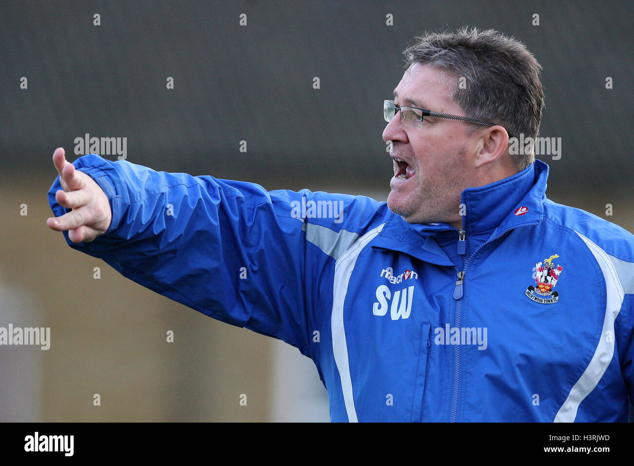 Brentwood Town manager Steve Witherspoon Romford vs Brentwood Town