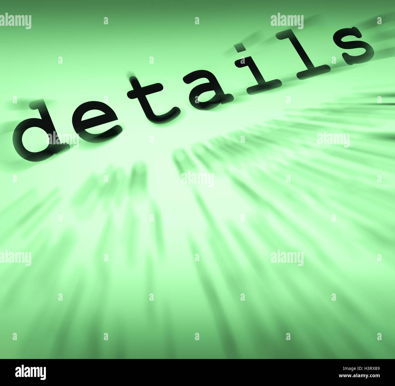 Details Definition Displays Small Significances Or Accuracy Stock Photo