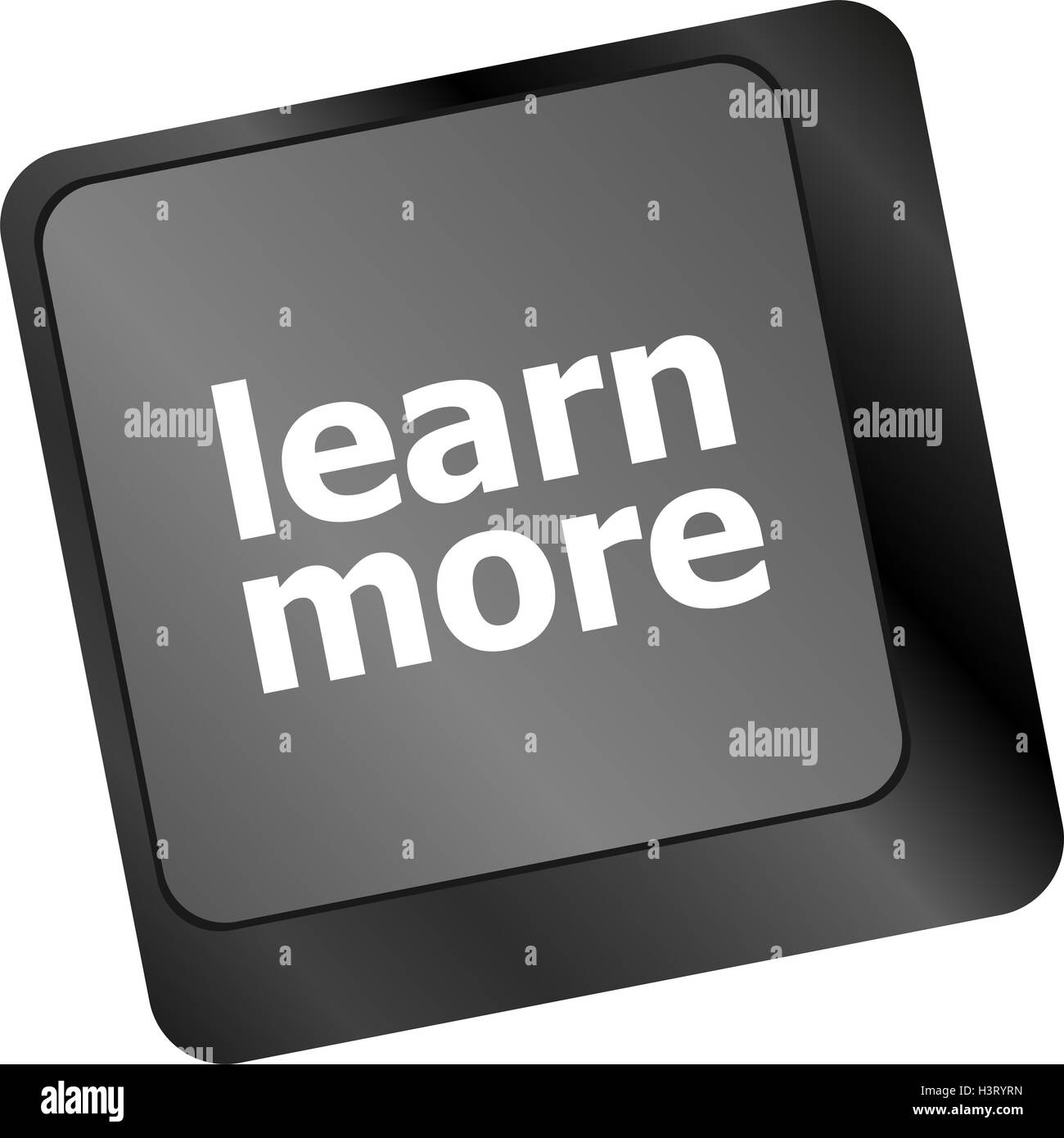 education concept with learn more button on computer keyboard Stock ...