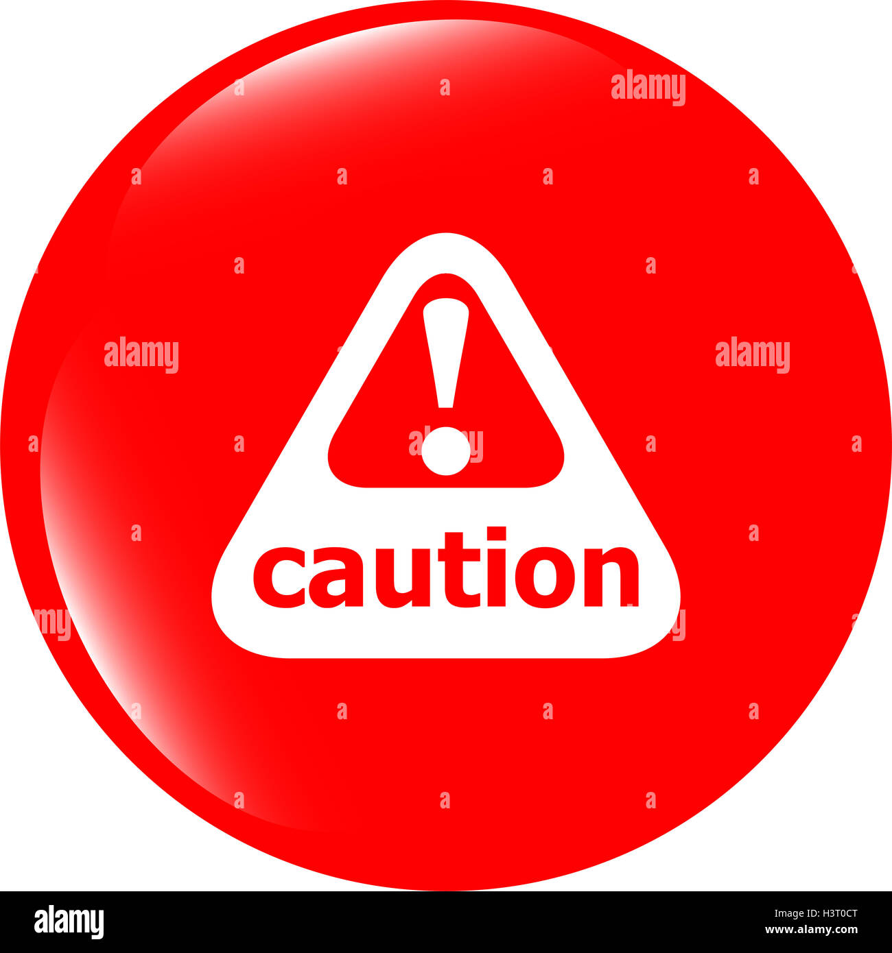 Attention caution sign icon. Exclamation mark. Hazard warning symbol