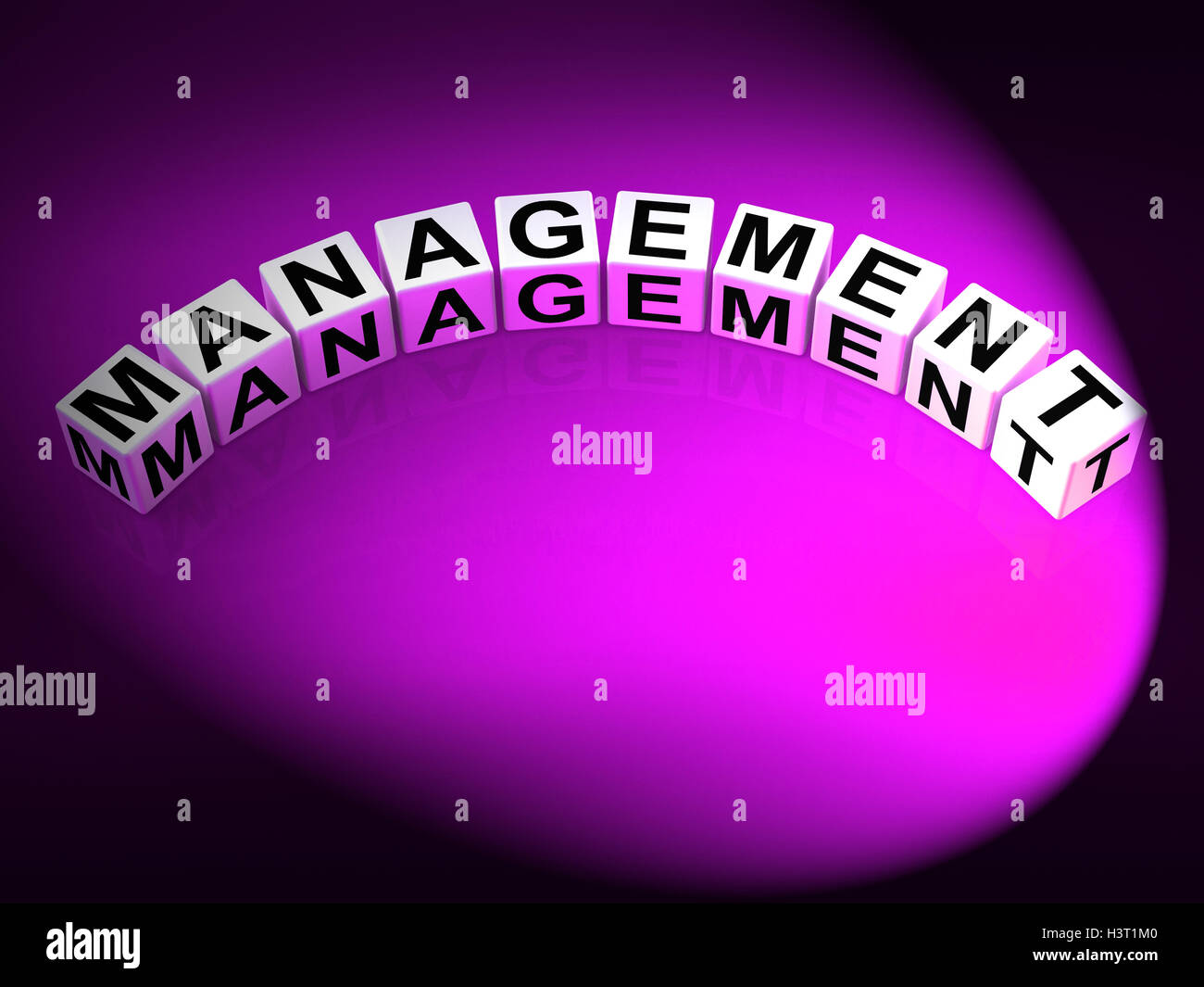 Management Letters Mean Running Of Business And Executives Stock Photo