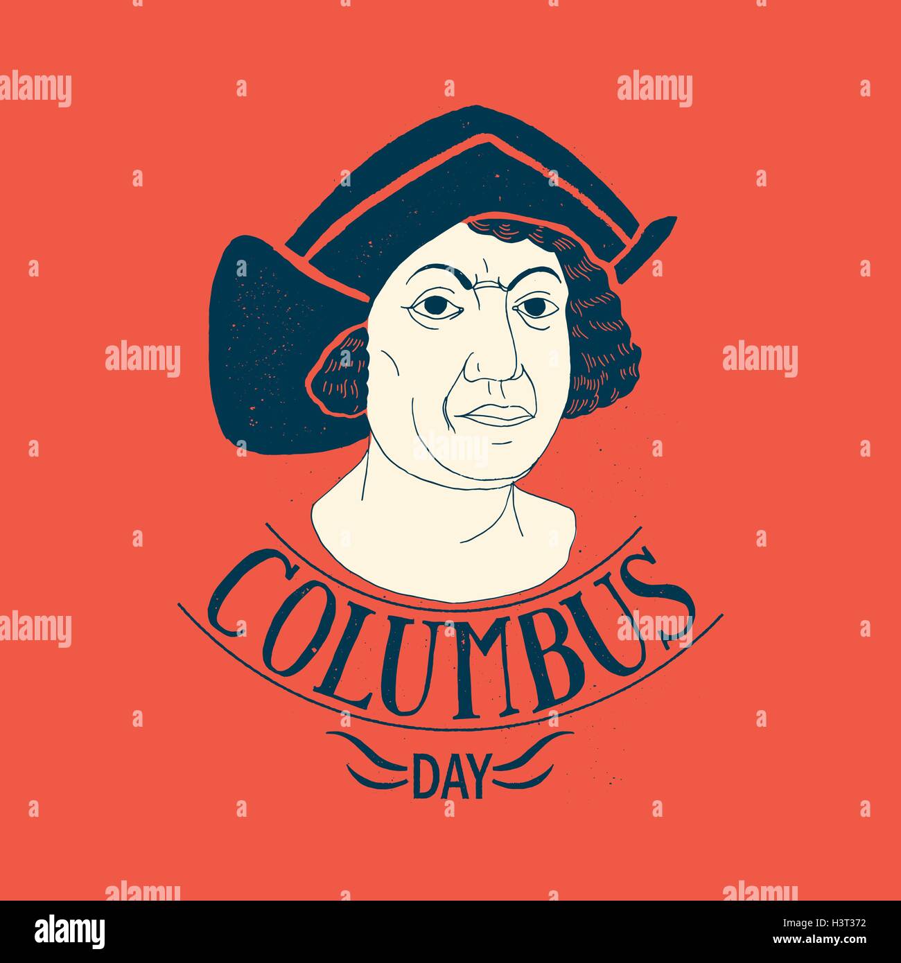 columbus day calligraphy. vector sign Stock Vector Image & Art Alamy