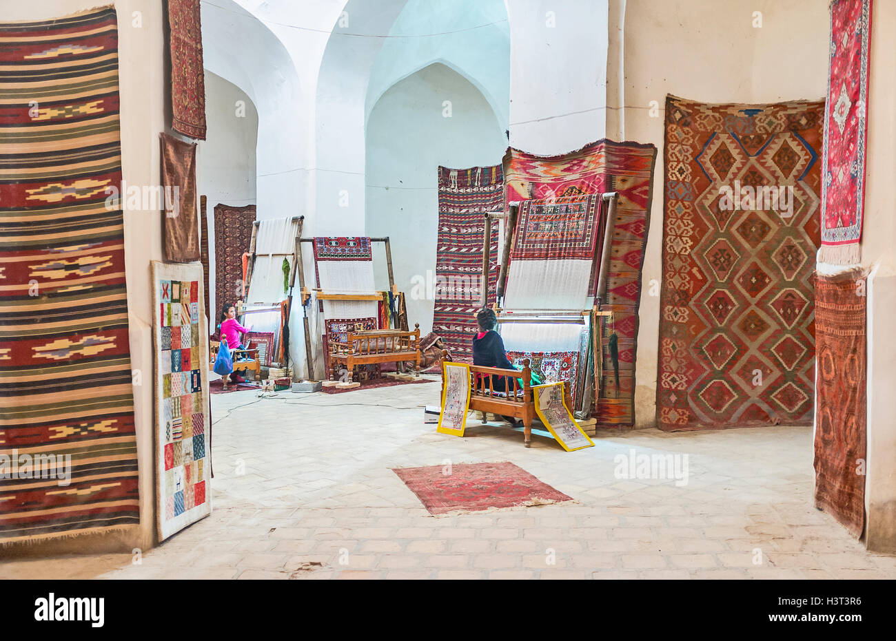 The rug store is also a here people can watch rugs