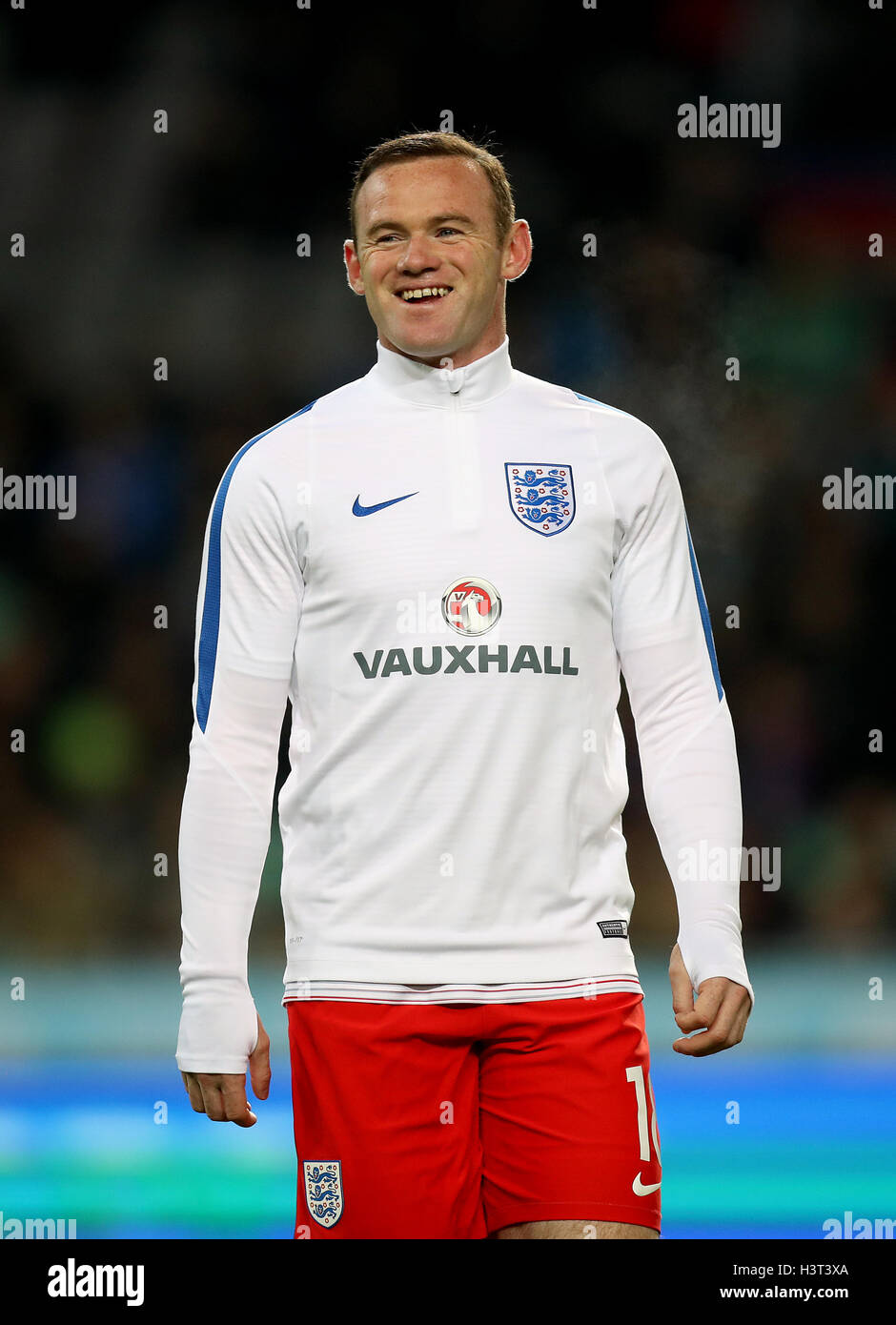 England's Wayne Rooney before the 2018 FIFA World Cup Qualifying match at the Stozice Stadium, Ljubljana. Stock Photo
