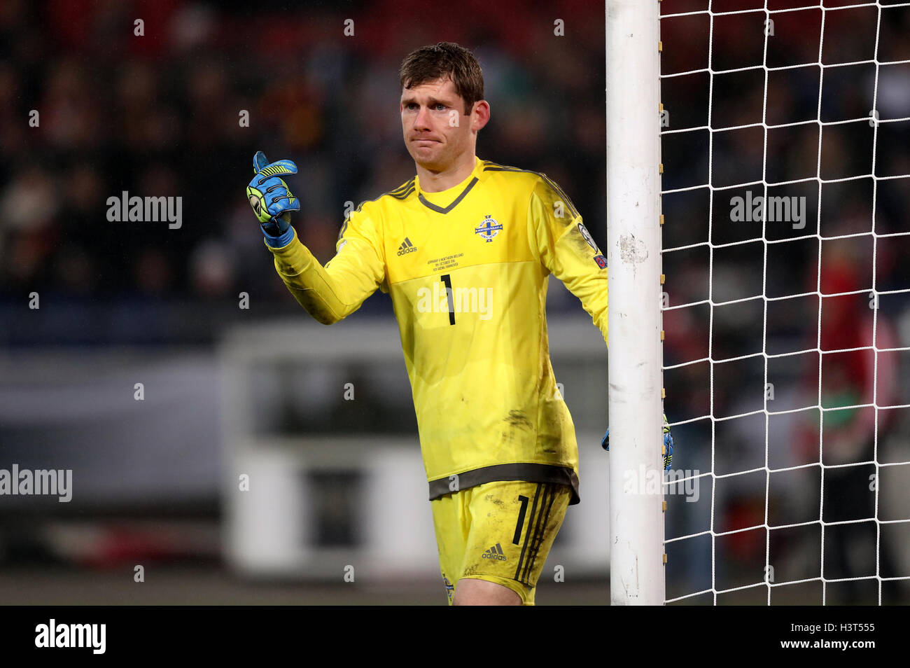 Northern Ireland's Michael McGovern during the 2018 FIFA World Cup Qualifying match at the HDI Arena, Hannover. Stock Photo