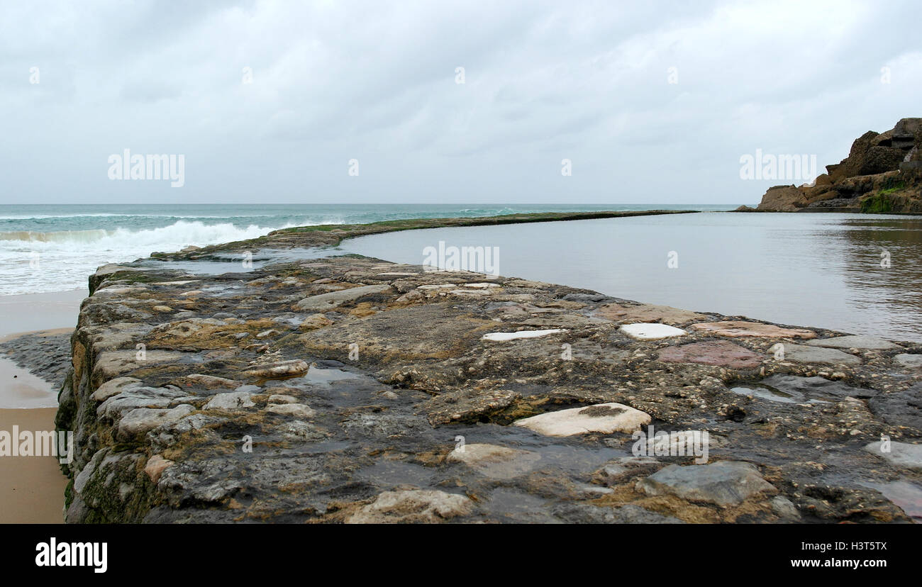 Azenhas do Mar beach, Portugal Stock Photo Alamy