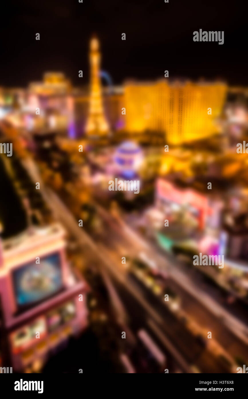 Blurry city vegas lights hi-res stock photography and images - Alamy