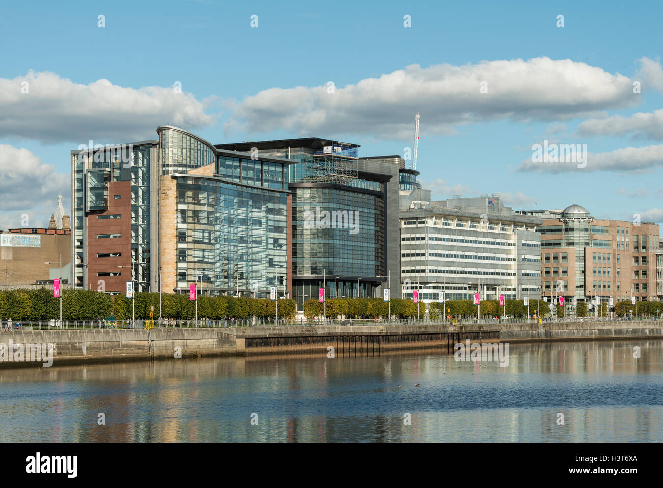 International Financial Services District, Glasgow,Scotland,UK, Stock Photo