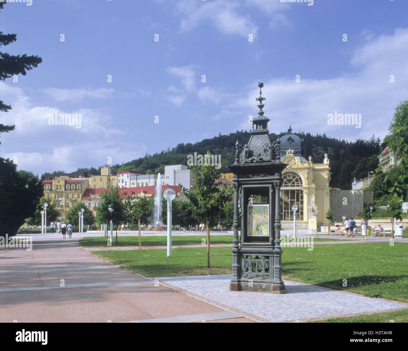 CZ' Marien's bath, health resort attachments Stock Photo