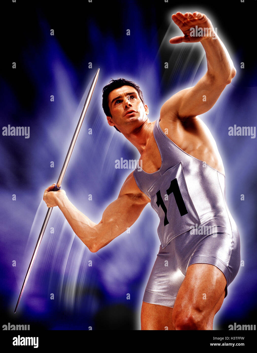 Composing, javelin thrower, motion Sport, Body athletics, Man