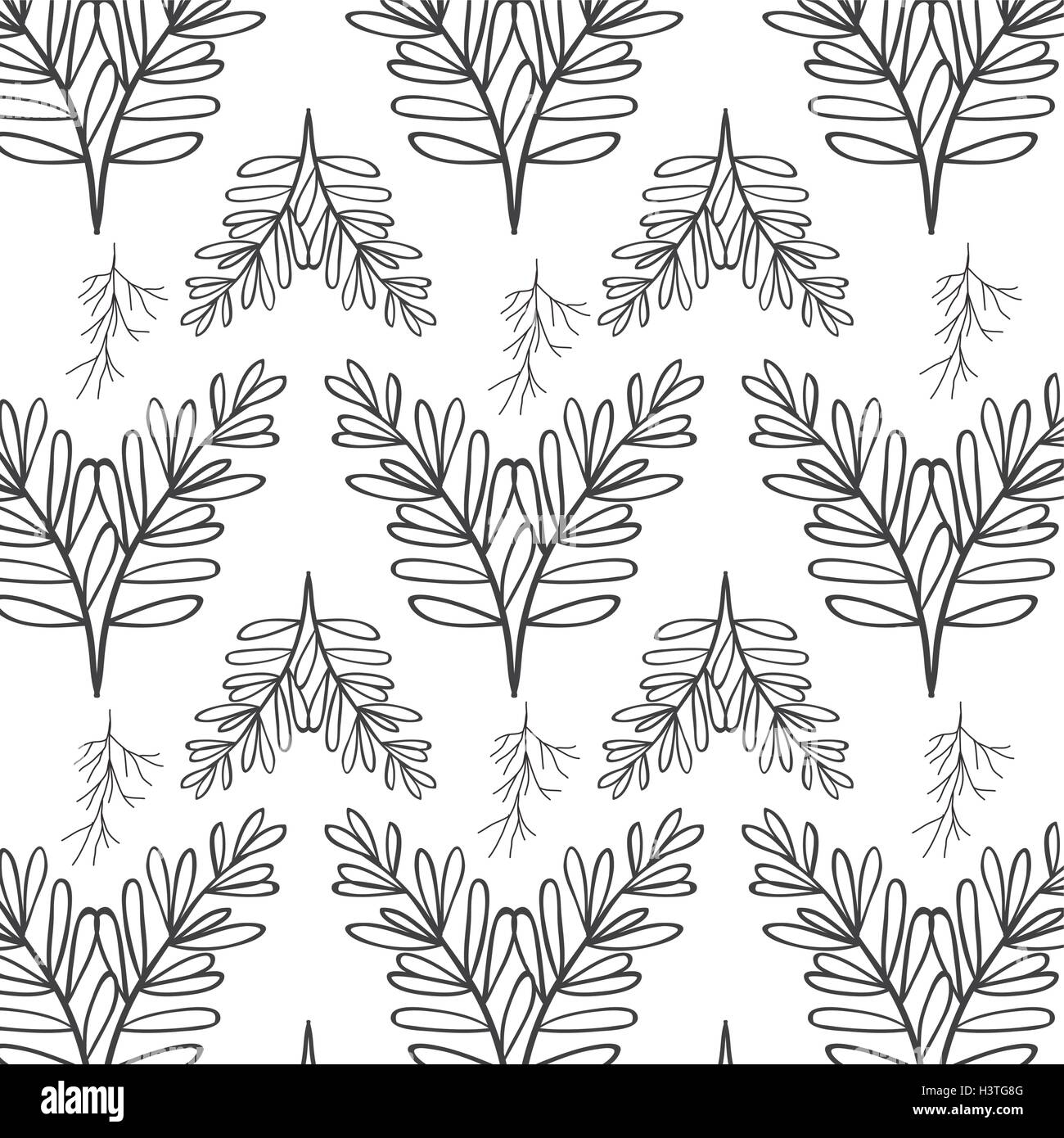 Spring branches flowering tree Black and White Stock Photos & Images ...