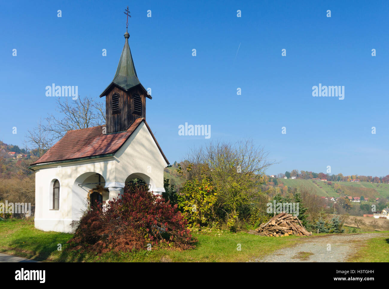 Bad Gams (Schilcherland): chapel in Vochera am Weinberg, Südwest-Steiermark, Steiermark, Styria, Austria Stock Photo