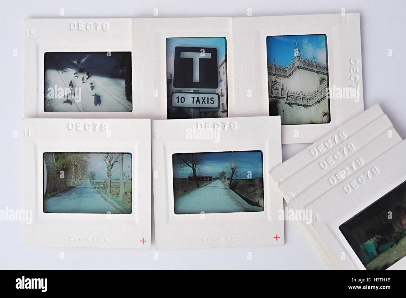 collection old slides Stock Photo Alamy