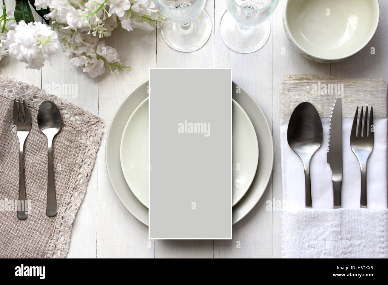 Download Table Card Mockup Menu Mockup Vintage Fashion Photography Wedding Dinner Design Place Card Reserved Card Stock Photo Alamy