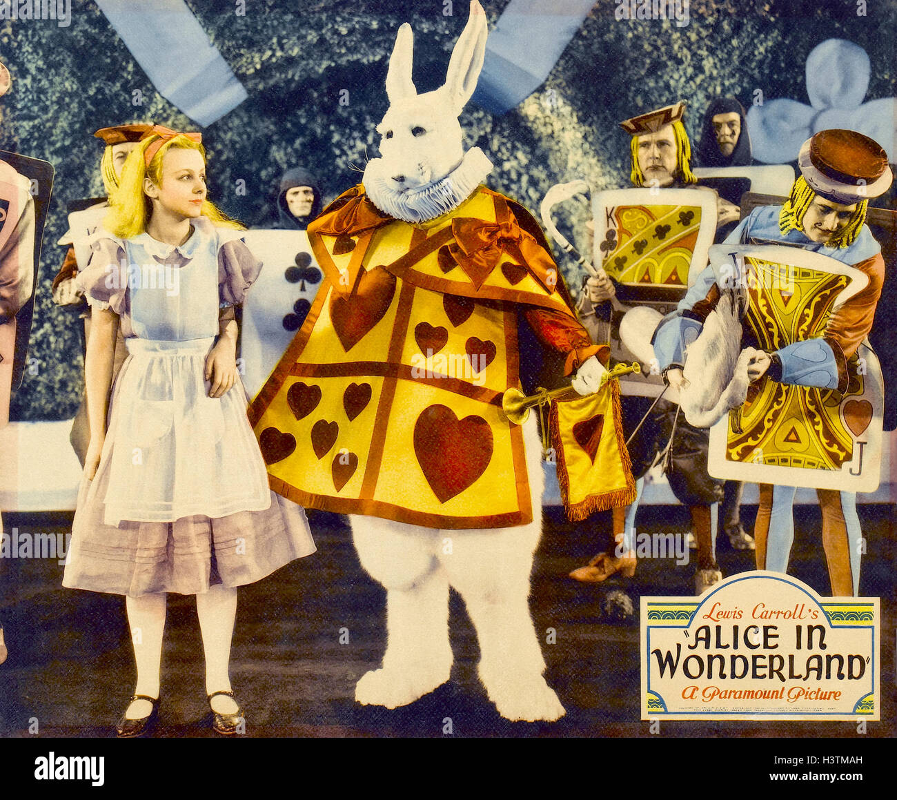 ALICE IN WONDERLAND 1933 Paramount Pictures film with Charlotte Henry as Alice Stock Photo