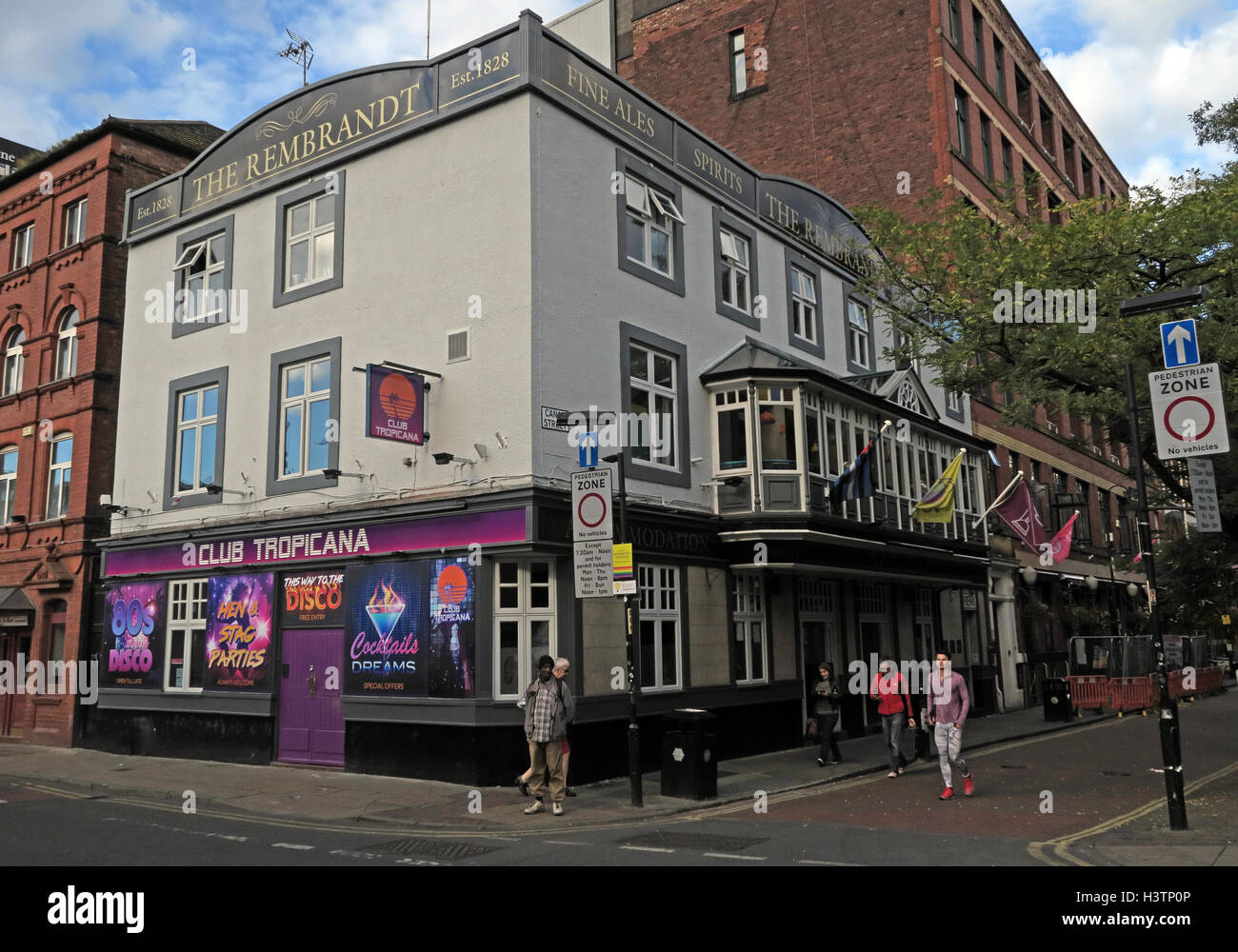The Rembrandt pub,Canal St Gay Village,Manchester,England Stock Photo