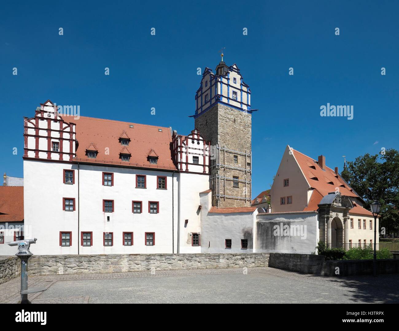 Schloss Bernburg Castle, Bernburg, Saxony-Anhalt, Germany Stock Photo
