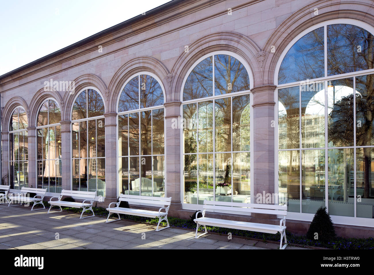 Arcade building, architect Friedrich von Gärtner, Bad Kissingen