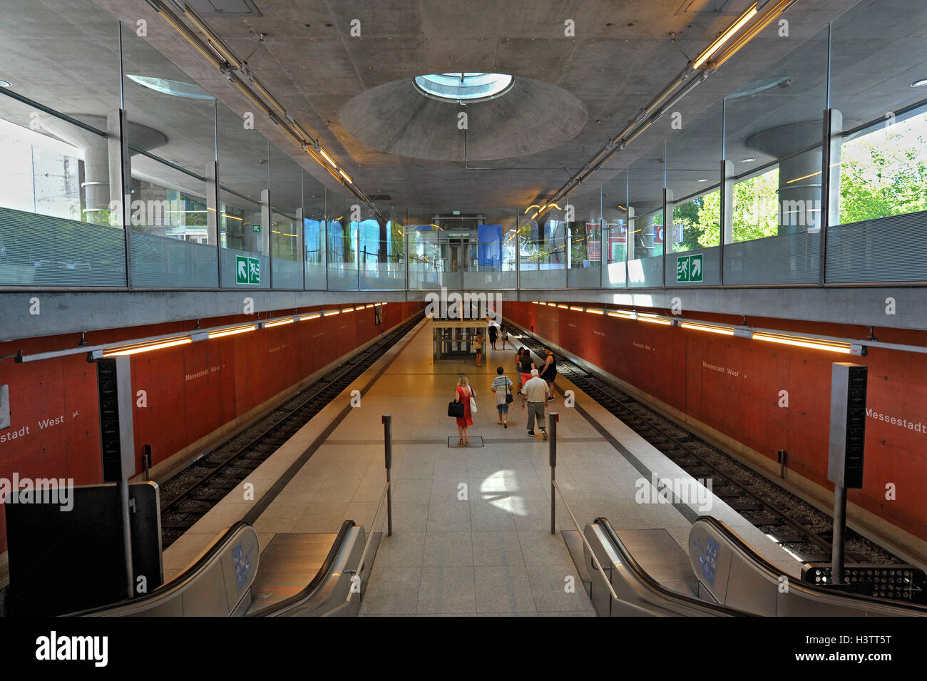 Metro Station, Messestadt-West, Munich, Bavaria, Germany Stock Photo - Alamy