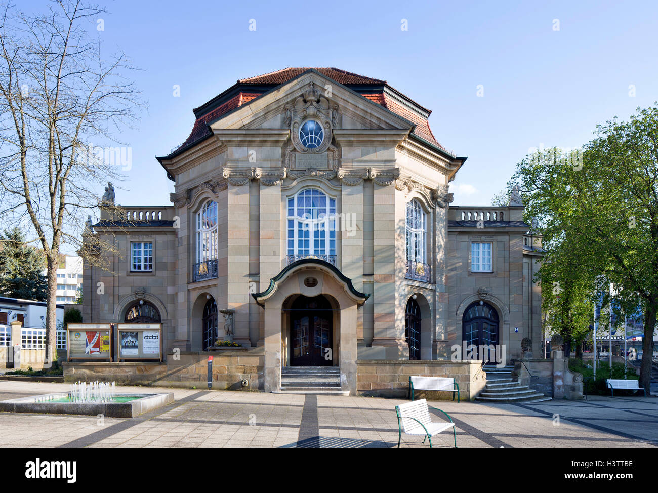 Kurhaus Theater, Bad Kissingen District, Lower Franconia, Bavaria, Germany Stock Photo