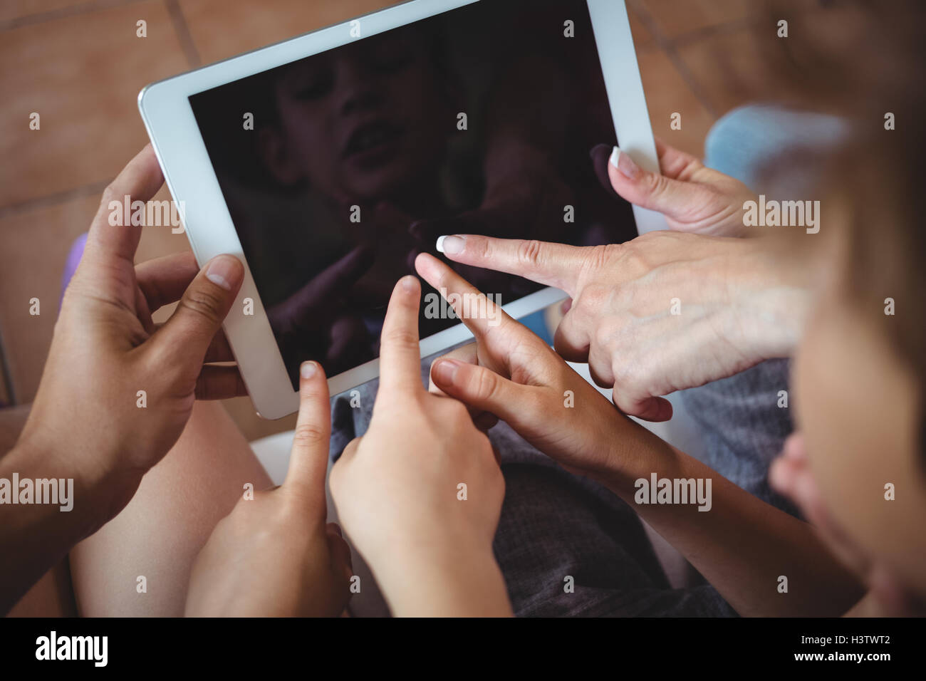 Hand two pointing fingers hi-res stock photography and images - Alamy
