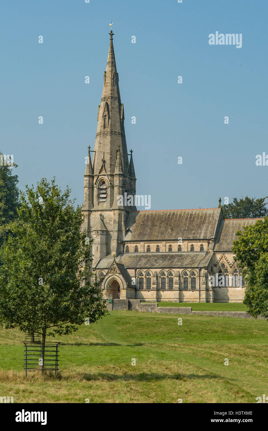 St Mary's Church, Studley Royal, Yorkshire, England Stock Photo Alamy