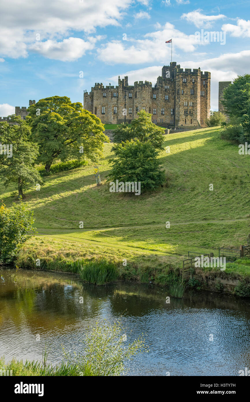 Alnwick Castle, Northumberland, England Stock Photo