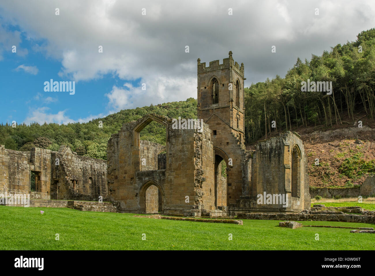 Presbytery, Mount Grace Priory, Staddle Bridge, Yorkshire, England Stock Photo