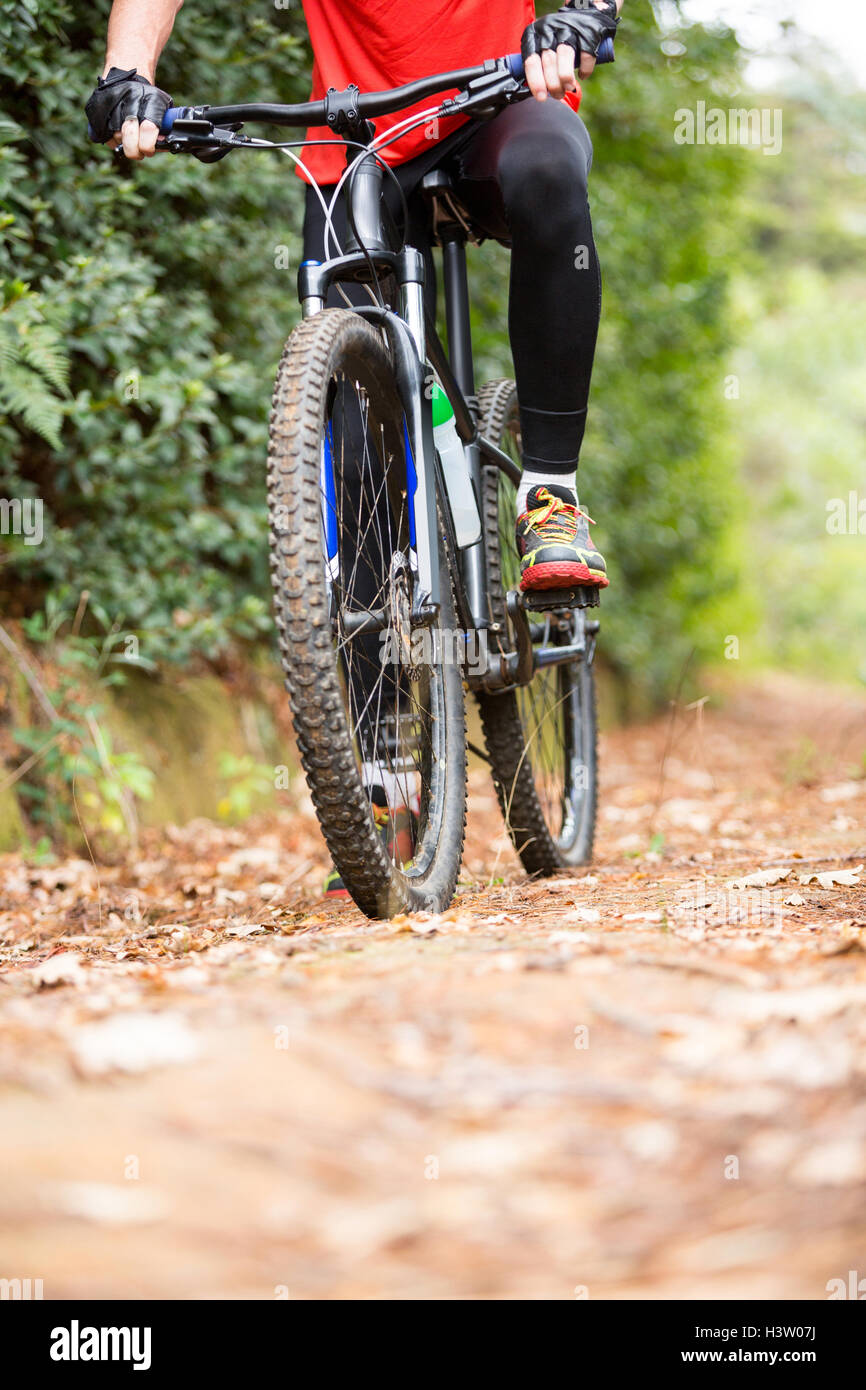 Male cyclist cycling in countryside Stock Photo - Alamy