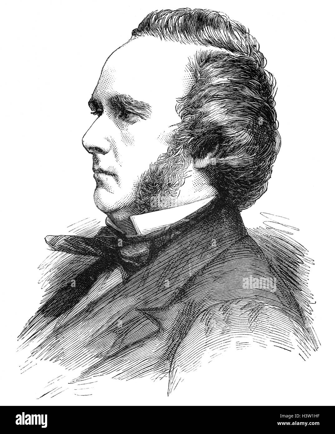 George John Douglas Campbell, 8th Duke of Argyll, (1823 – 1900), was a Scottish peer and Liberal politician as well as a writer on science, religion, and the politics of the 19th century. In Gladstone's first government of 1868 to 1874, Argyll became Secretary of State for India, in which role his refusal to promise support against the Russians to the Emir of Afghanistan helped lead to the Second Afghan War. Stock Photo