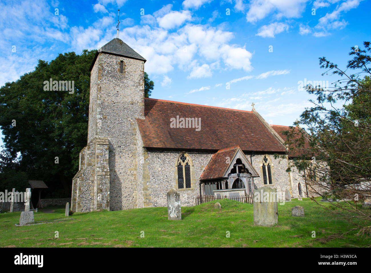 The Church of St Pancras in the village of Kingston near Lewes, East Sussex, England, UK Stock Photo