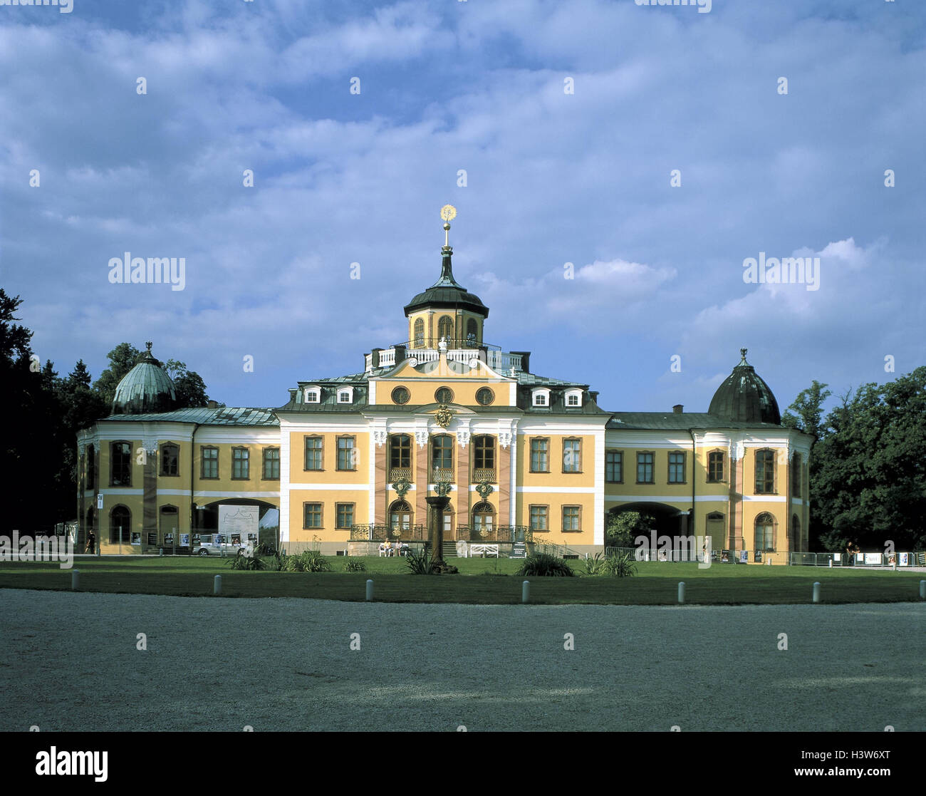 Germany, Thuringia, Weimar, castle Belvedere, in 1724 - 32, Europe, town, building, castle building, architectural style, rococo, rococo lock, structure, architecture, place of interest, park, park, culture, summer Stock Photo