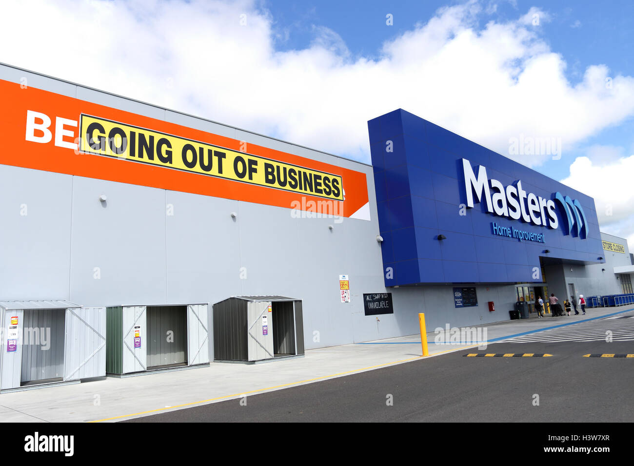 Masters - Australian hardware store going out of business Stock Photo