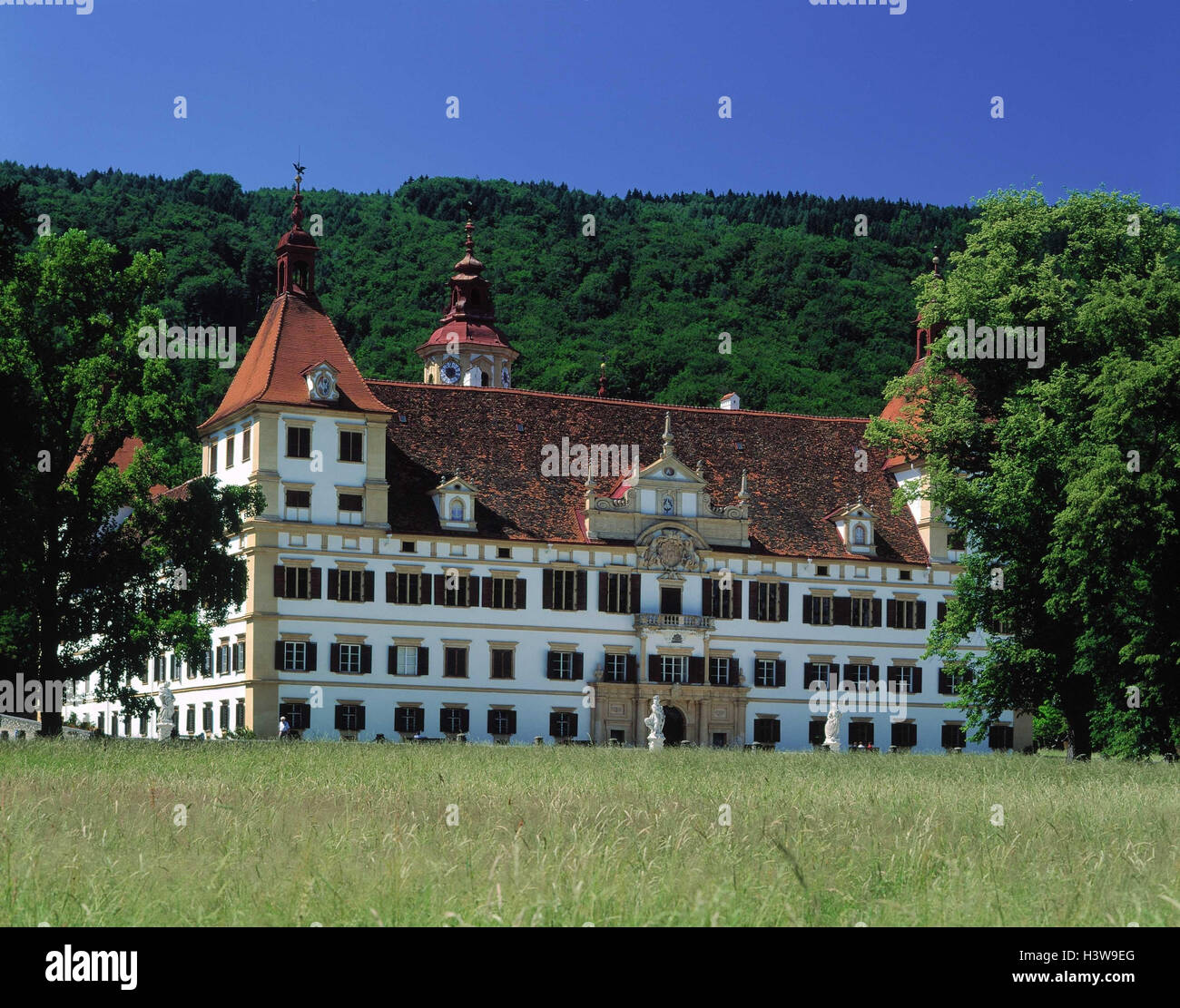 Austria, Styria, Graz, castle harrow mountain, Europe, building ...