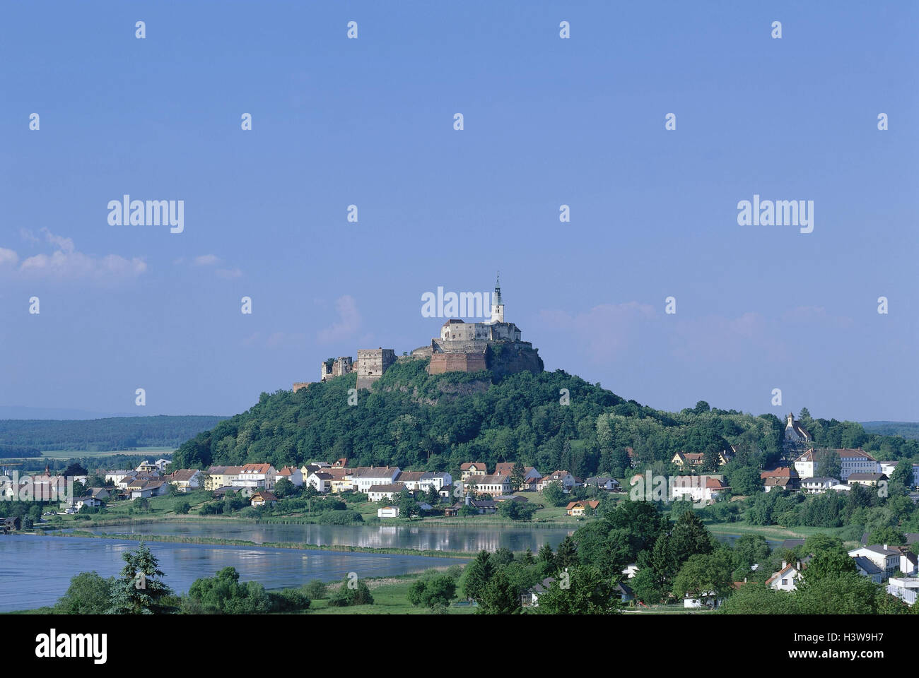 Austria, Burgenland, Güssing, local view, castle, Stock Photo