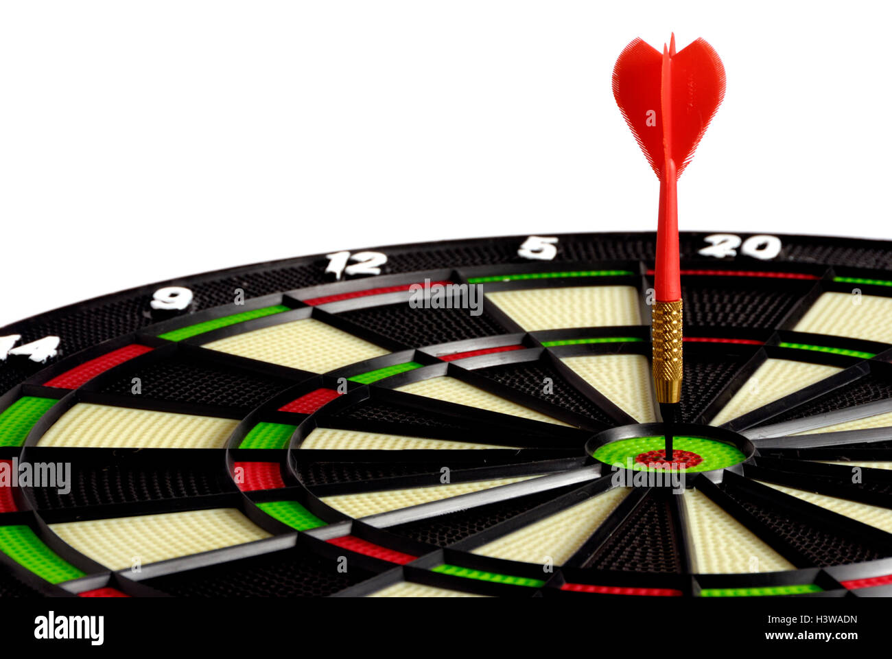 dart on target Stock Photo Alamy