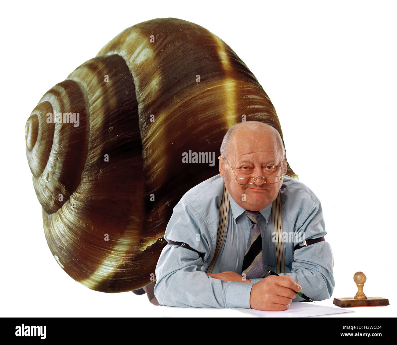 Icon, working tempo, desk, official, facial play, nail up, escargot house, Composing, professions, studio, cut out, escargot tempo, decayed, laziness, slyness, half-heartedly, listlessness, Stock Photo