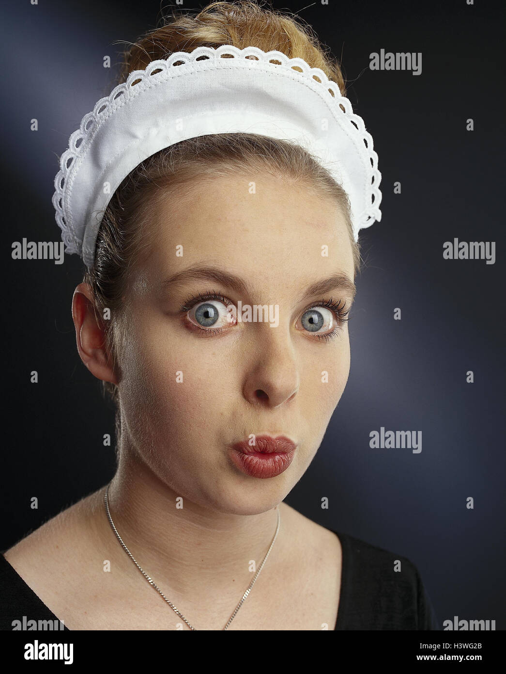 Maidservants, facial play, portrait, mb 79 A5 Stock Photo