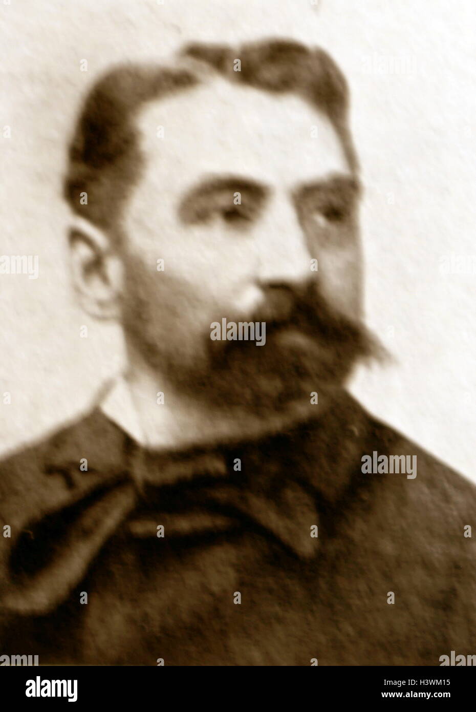 Photograph of Stéphane Mallarmé (1842-1898) a French poet and critic. Dated 19th Century Stock Photo