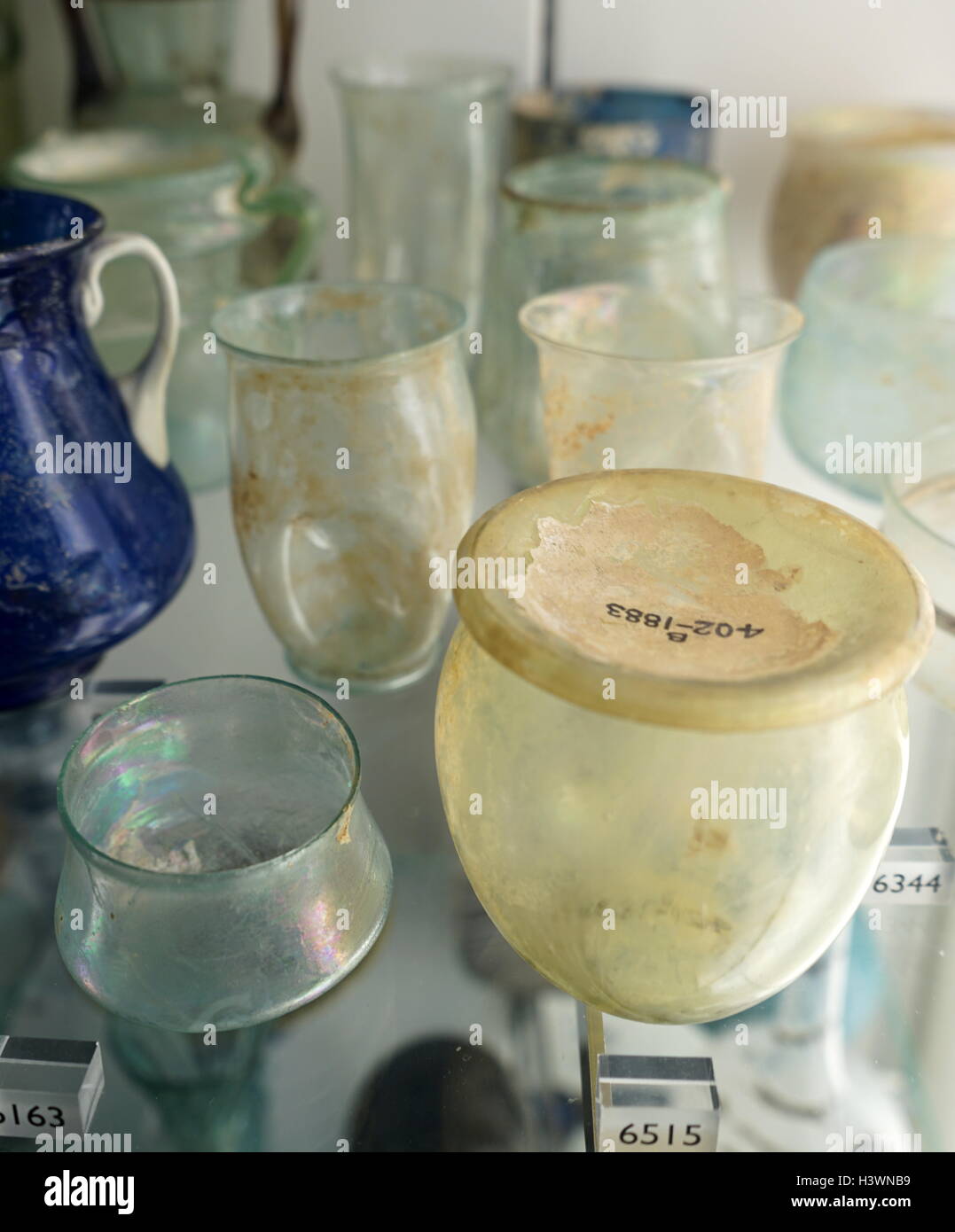 Roman glass from Egypt. Dated 1st Century Stock Photo Alamy