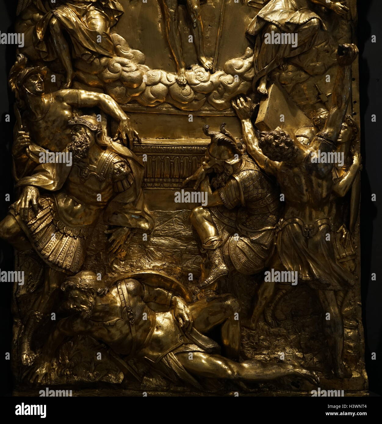 Part of a memorial altar, depicting the resurrection, prophets and ...